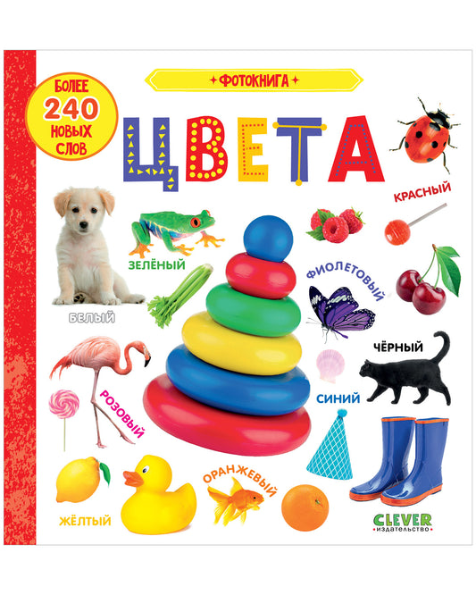 Первые знания. Фотокниги. Фотокнига. Цвета - Твердая обложка - Сlever-publishing 32.00