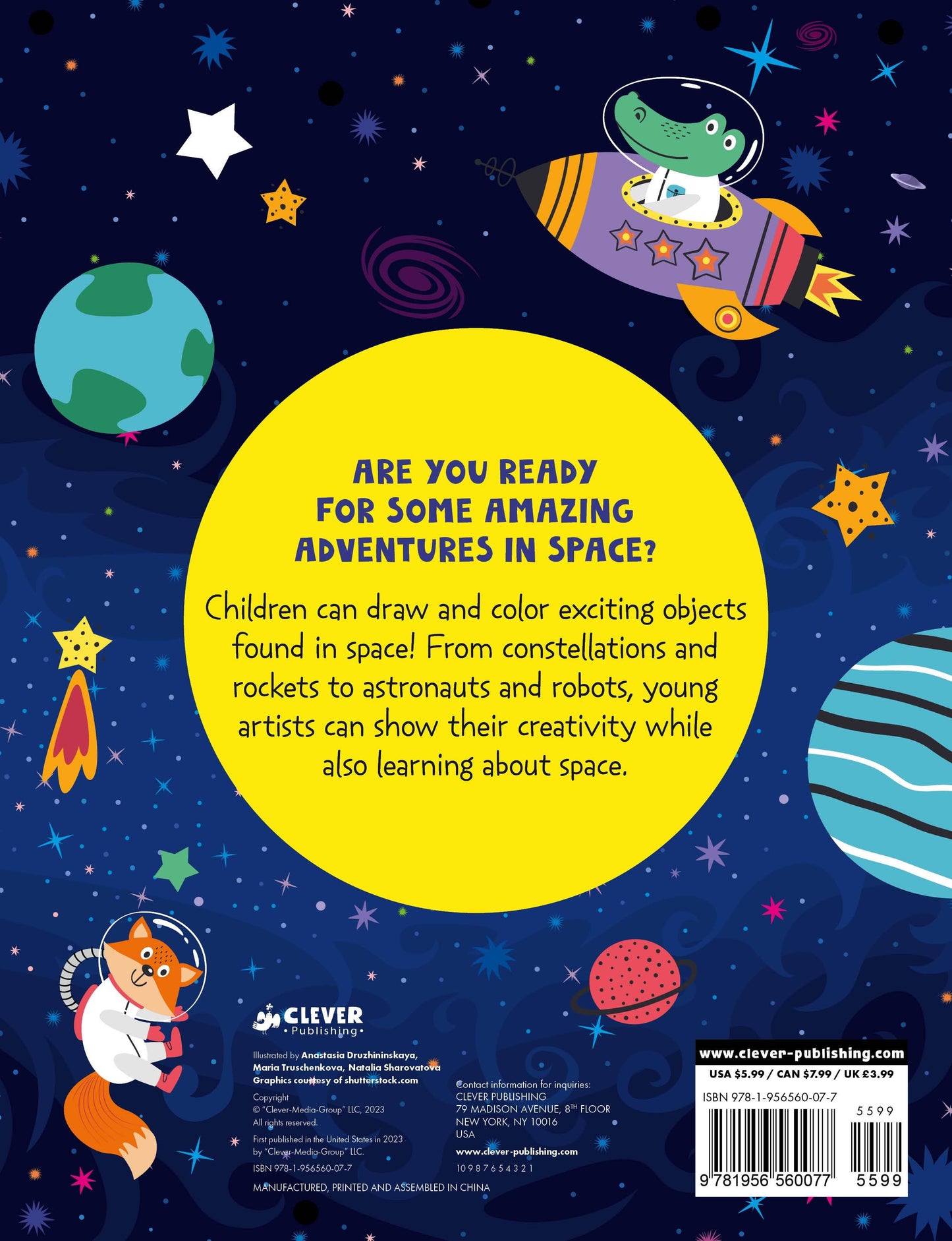 Adventures in Space Activity Book - Мягкая обложка - Сlever-publishing 25.00