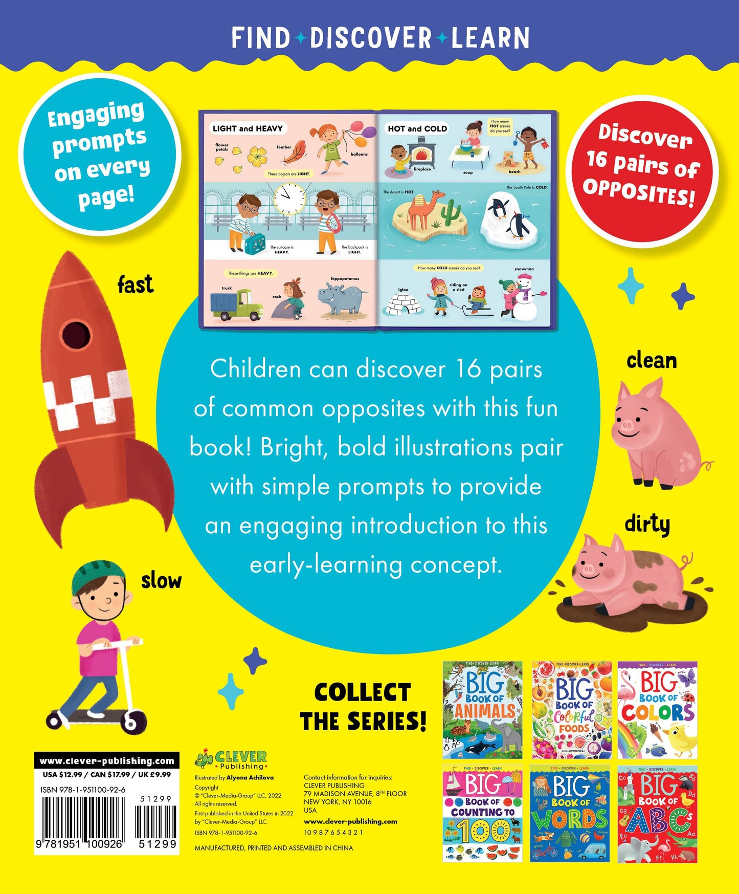 Big Book of Opposites - Твердая обложка - Сlever-publishing 40.00