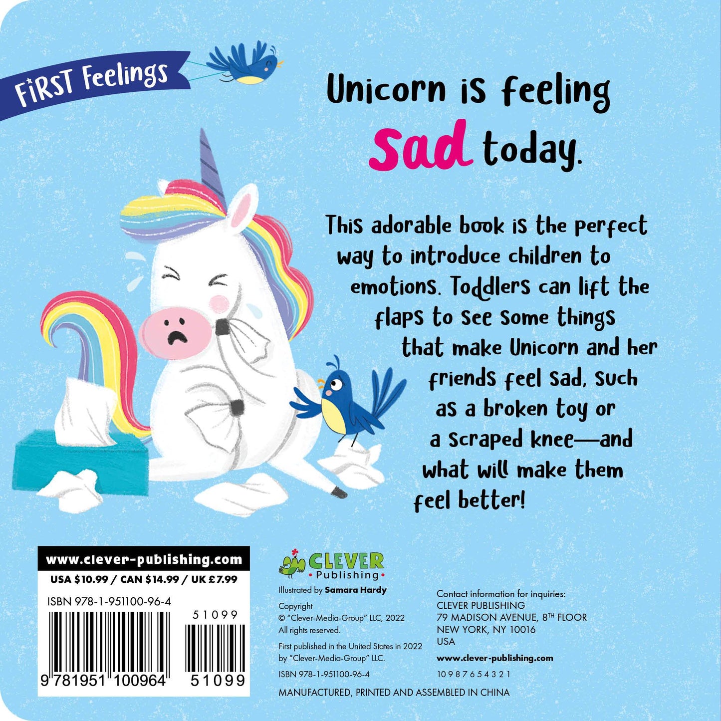 First Feelings: Sad Unicorn - Картон - Сlever-publishing 46.00