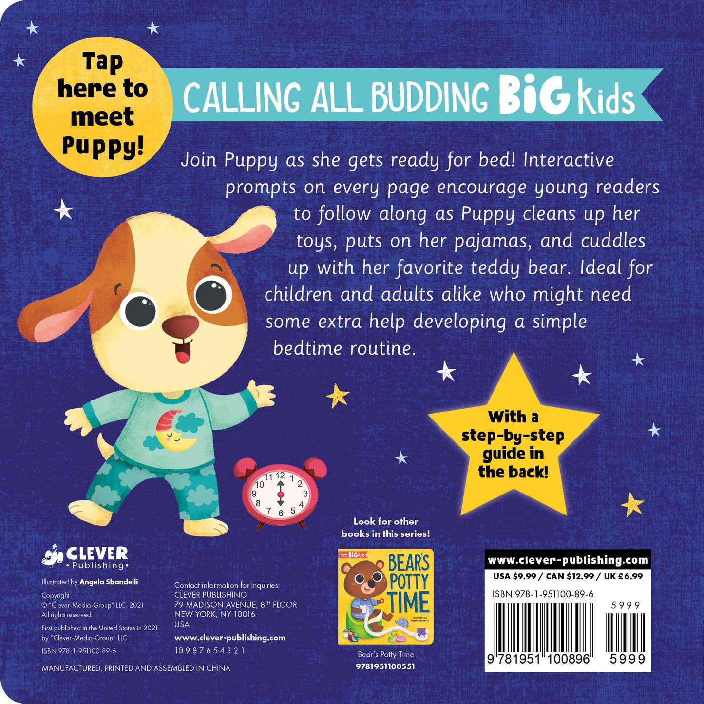 Time for Bed, Puppy - Картон - Сlever-publishing 46.00