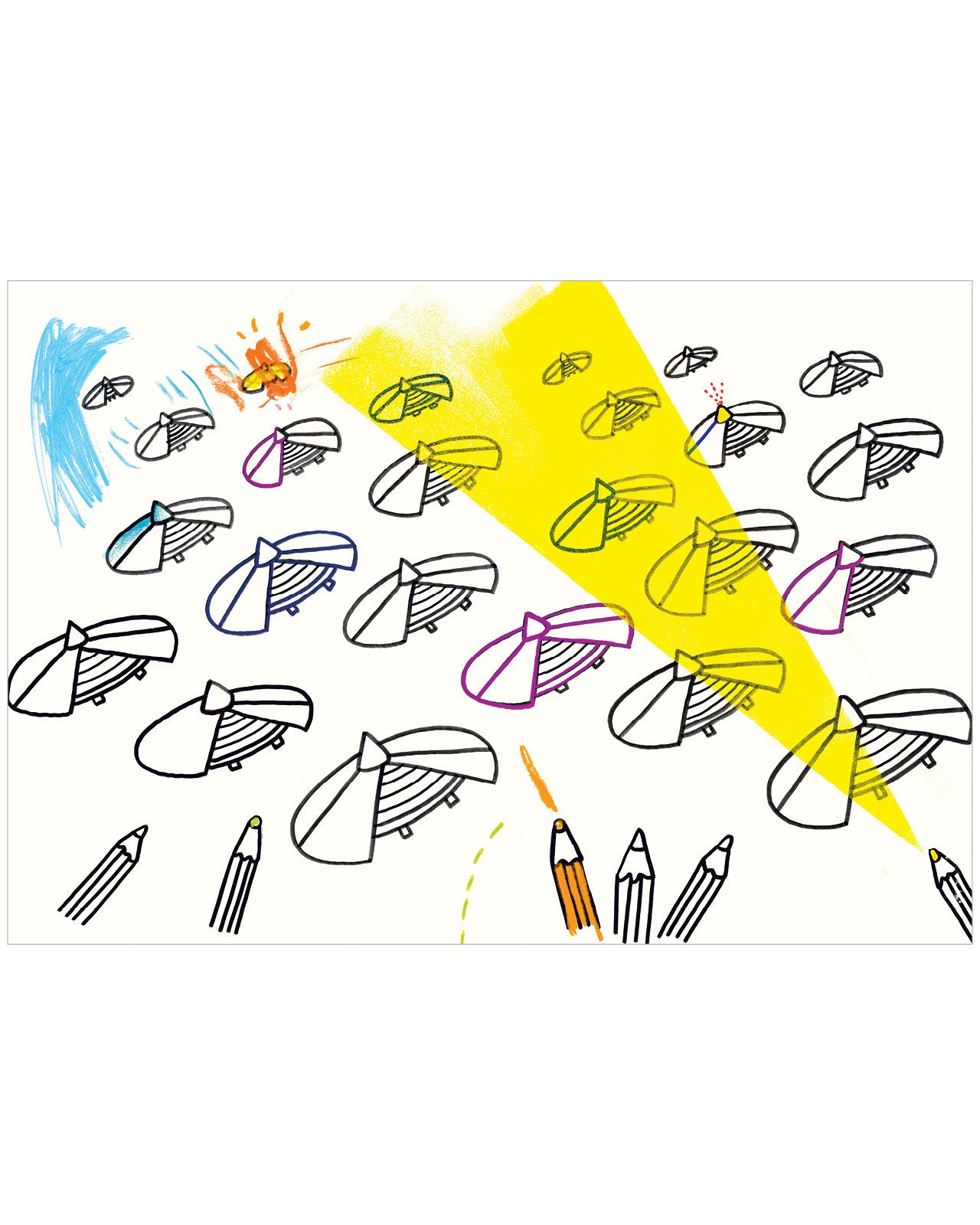 Занимательные книги-игры Эрве Тюлле. Турнир на карандашах