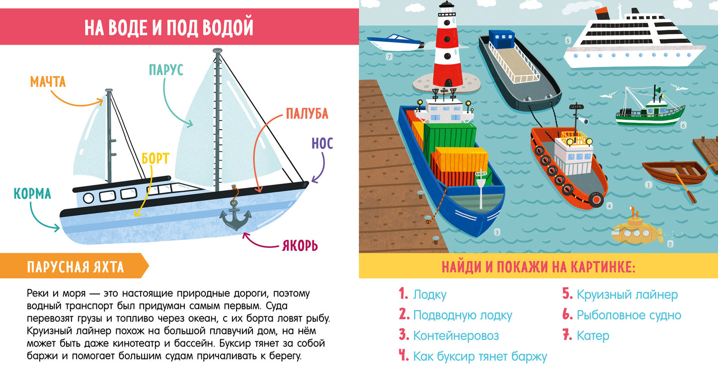 Найди и покажи, малыш. В мире транспорта