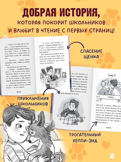 Пушистые истории. Щенок Огонек, дай лапу!