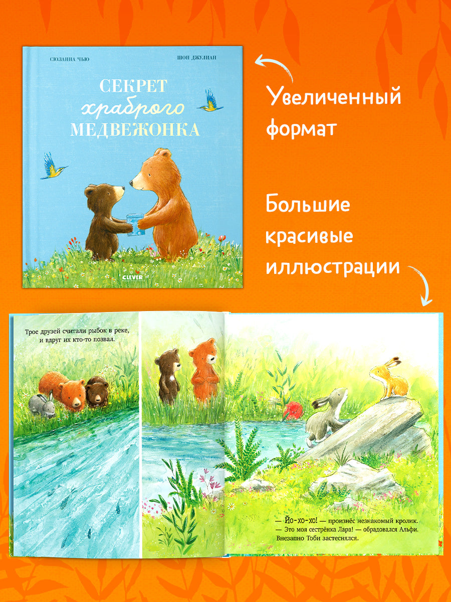 Книжки-картинки. Секрет храброго медвежонка