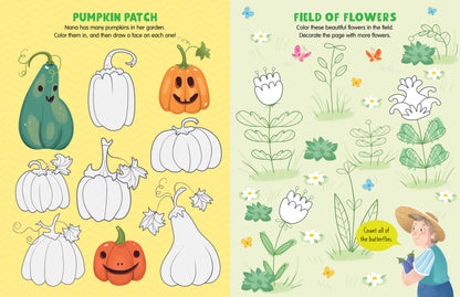 Nana's Garden: An Activity and Coloring Book