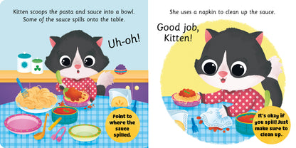 Kitten Learns to Eat