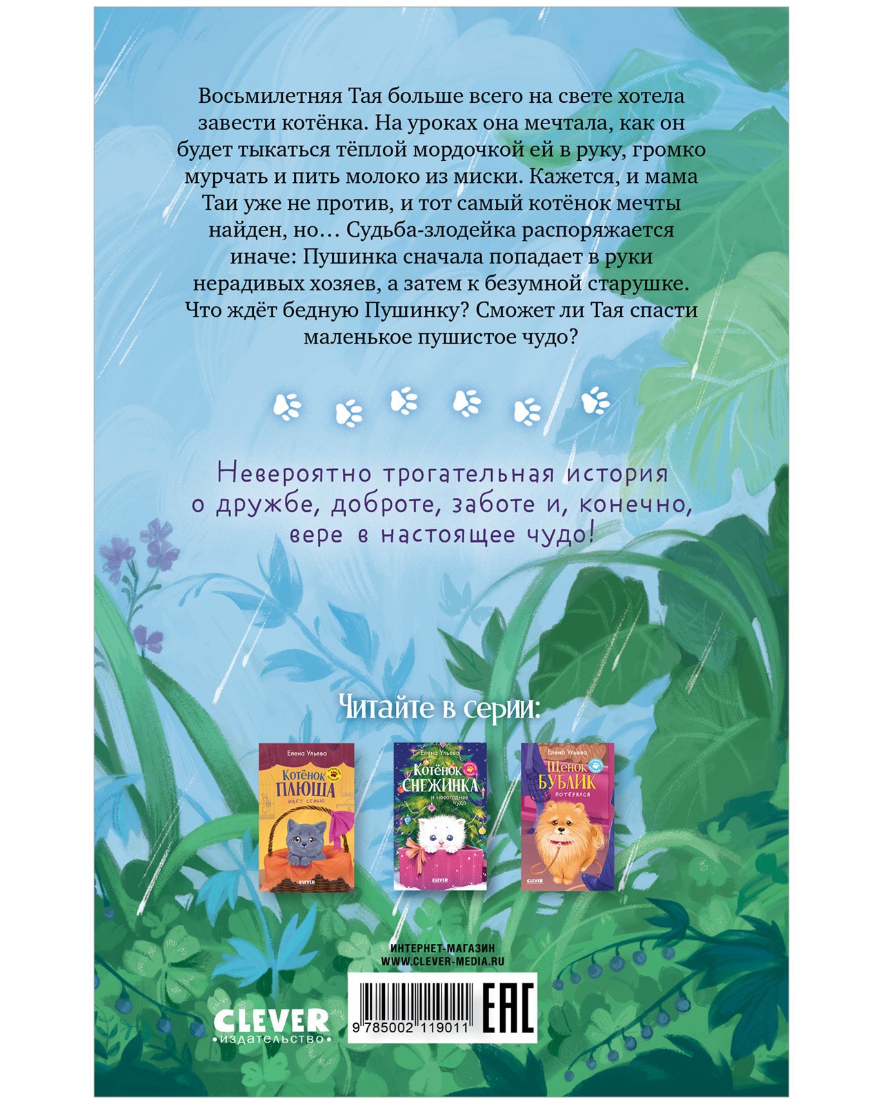 Пушистые истории. Котенок Пушинка ищет дом