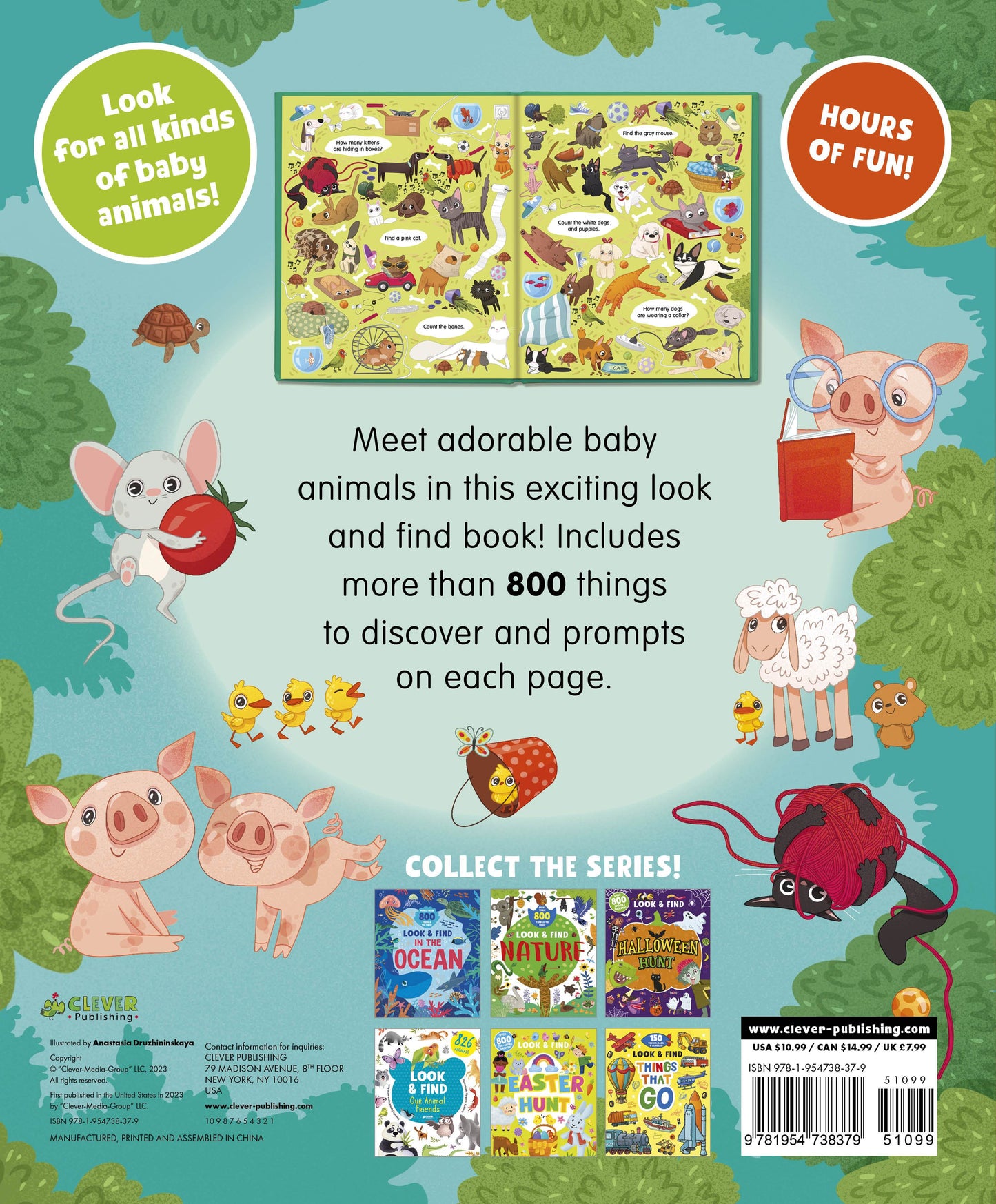 Baby Animals. Look & Find - Твердая обложка - Сlever-publishing 58.00