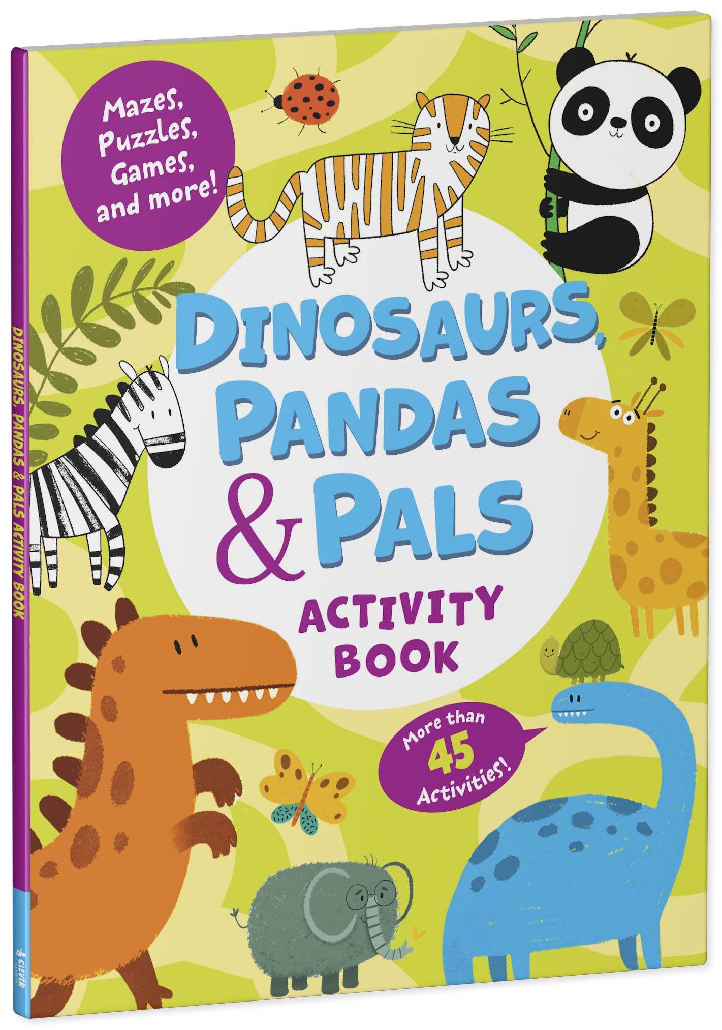 Dinosaurs, Pandas & Pals Activity Book - Мягкая обложка - Сlever-publishing 25.00