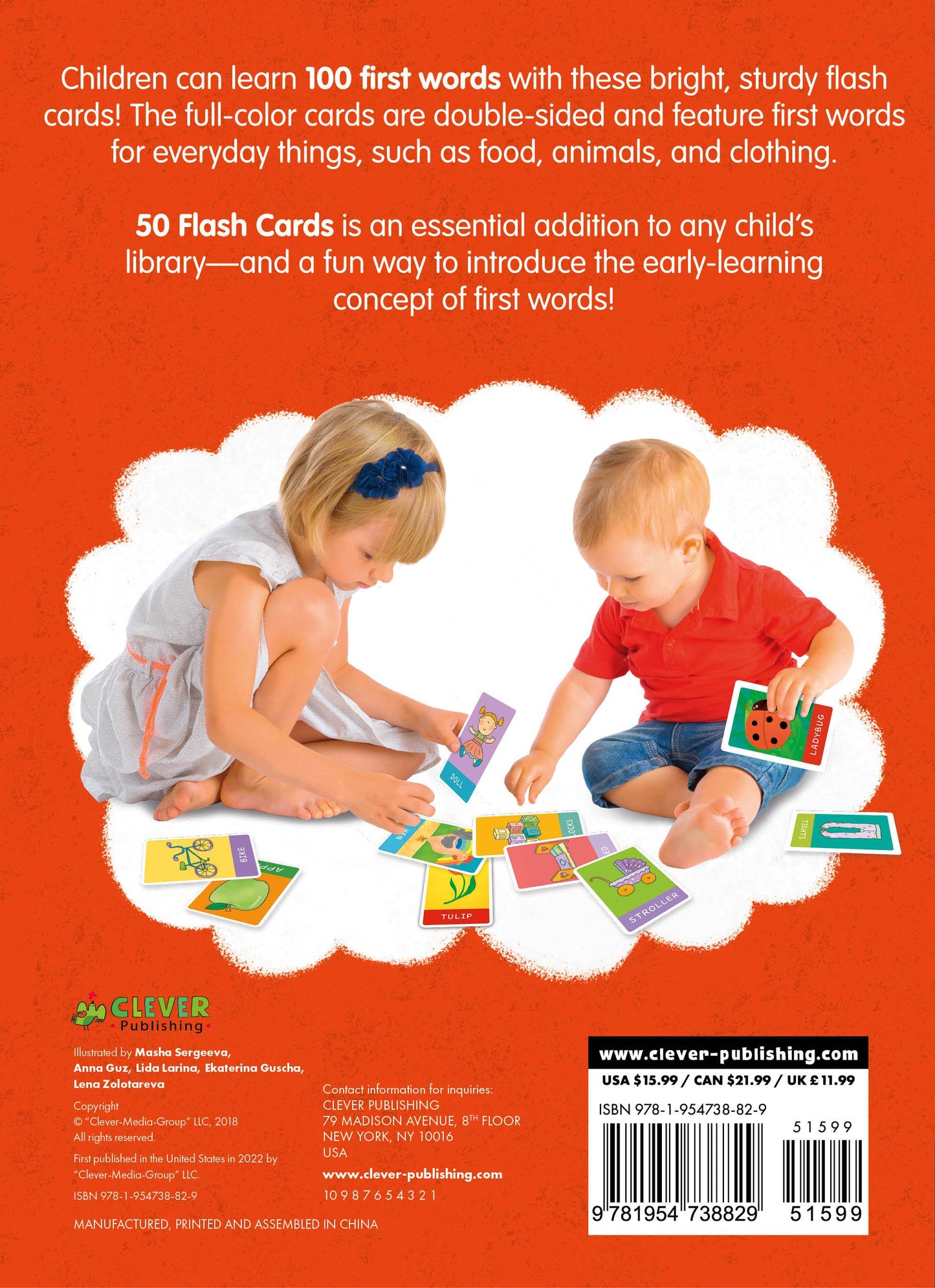 First Words. 50 Flash Cards - Картон - Сlever-publishing 29.00