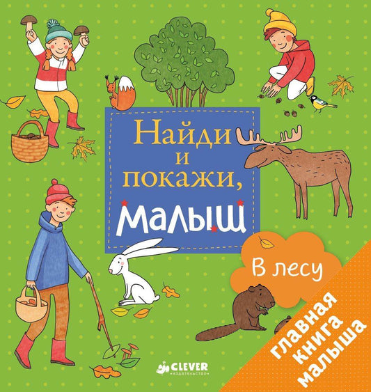 Найди и покажи, малыш. В лесу - Твердая обложка - Сlever-publishing 32.00