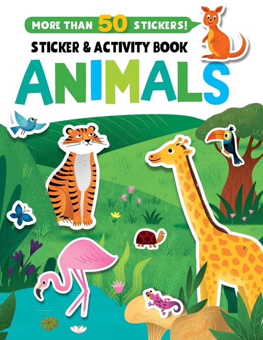 Animals Stickers and Activity Book - Сlever-publishing