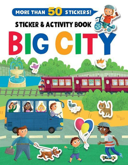 Big City Stickers and Activity Book - Сlever-publishing
